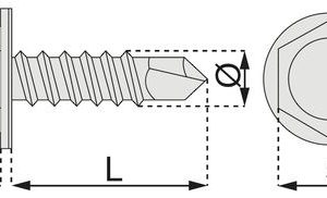 Vis autoperceuse tête hexagonale à embase crantée